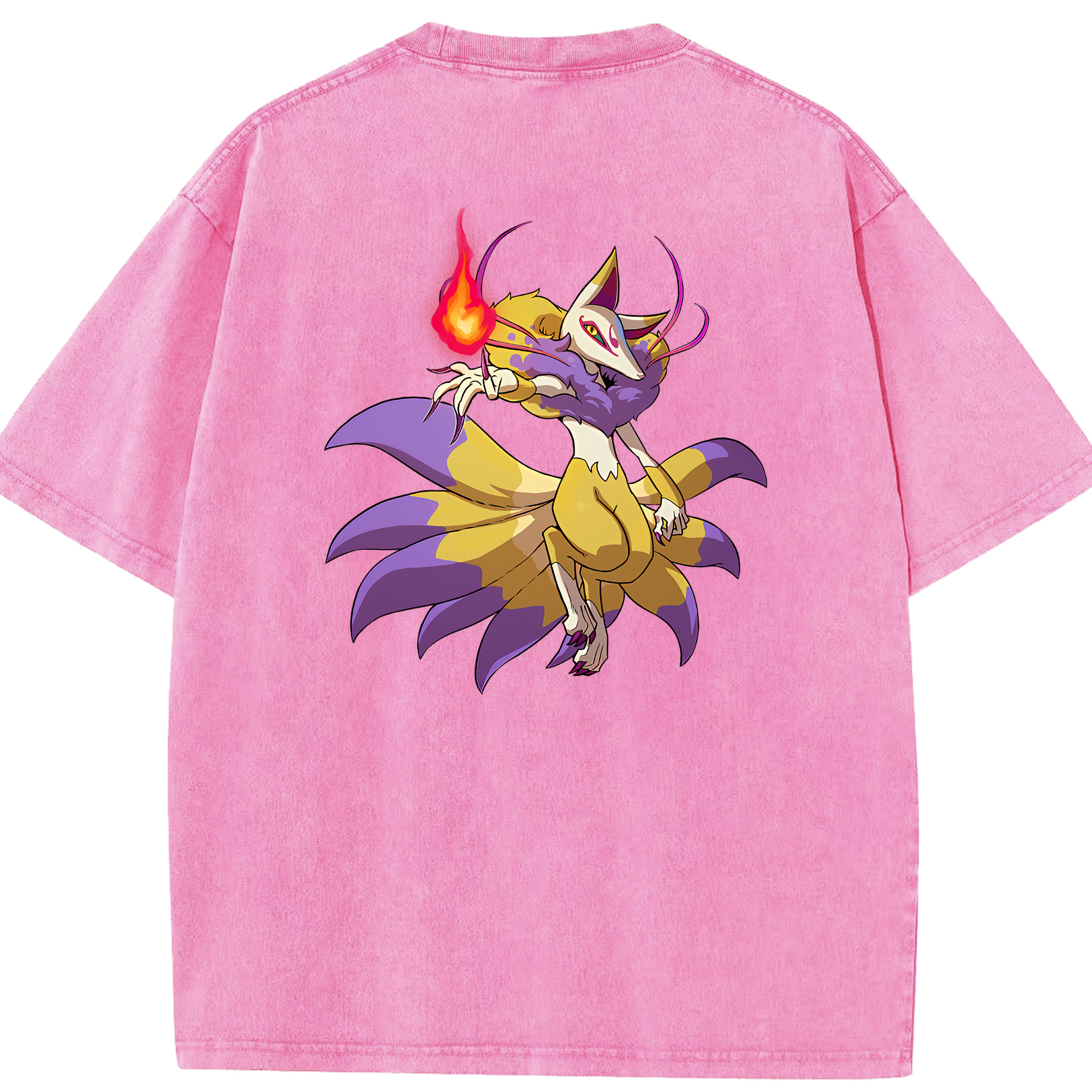 （画像用） 妖怪ウォッチ Yo-kai Watch 綿100% ヴィンテージ風 半袖Tシャツ（背面プリント）